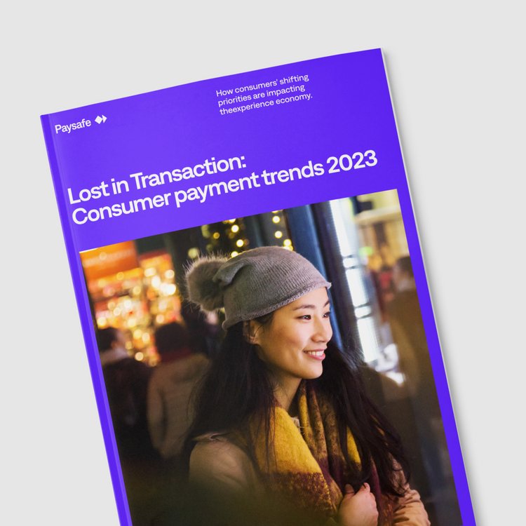 Printed report titled “Lost in Transaction: Consumer payment trends 2023”