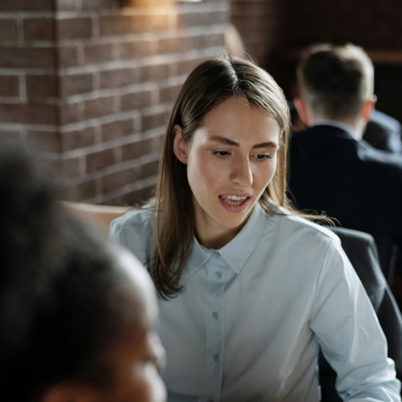Individual sitting at desk