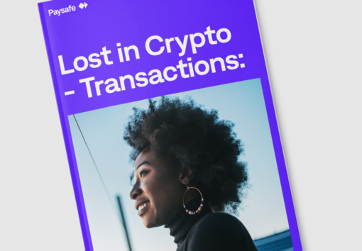 Document titled “Lost in Crypto Transactions” with a person silhouette